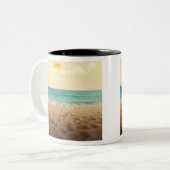 Entspannende Strandlandschaft Tasse (Vorderseite Links)