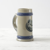Entspannende Tierillustration Bierglas (Vorderseite Links)