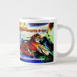 Entspannende Tiger Bright Special Edition Jumbo-Tasse