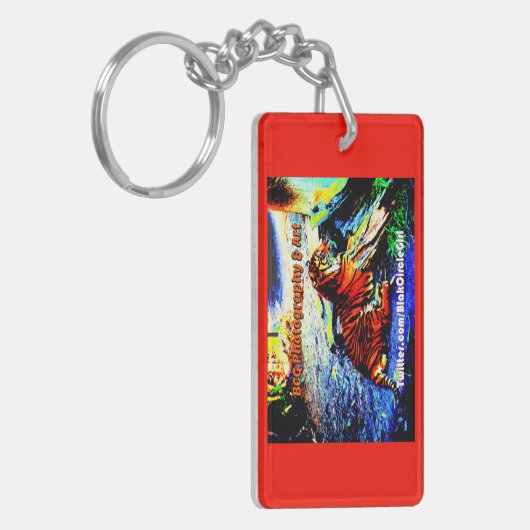 Entspannende Tiger Bright Special Edition Schlüsselanhänger (Vorderseite links)