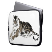 Entspannende Tiger Electronics Bag Laptopschutzhülle (Vorderseite Links)