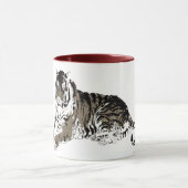 Entspannende Tiger-Tasse Tasse (Zentrum)