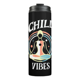 Entspannende Vibes Meditation Thermosbecher