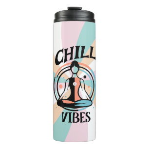 Entspannende Vibes   Meditation  Thermosbecher