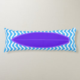 Entspannende Violet Blue Waves Surfen Kissen