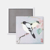 Entspannende Vögel ~ Magnet Japanisch (Vorderseite/Rückseite)