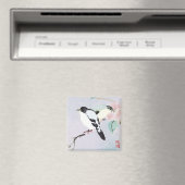 Entspannende Vögel ~ Magnet Japanisch (In Situ (Geschirrspüler))