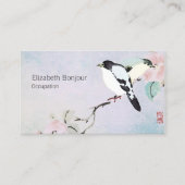 Entspannende Vögel ~ Visitenkarte-Asiats-Natur Visitenkarte (Vorderseite)