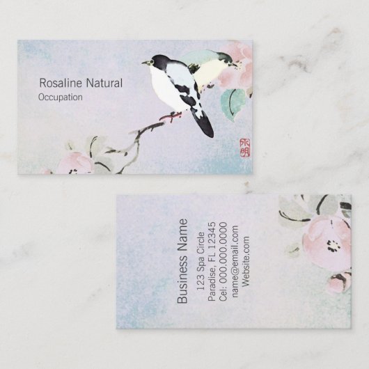 Entspannende Vögel - Visitenkarten Visitenkarte (Vorne/Hinten)