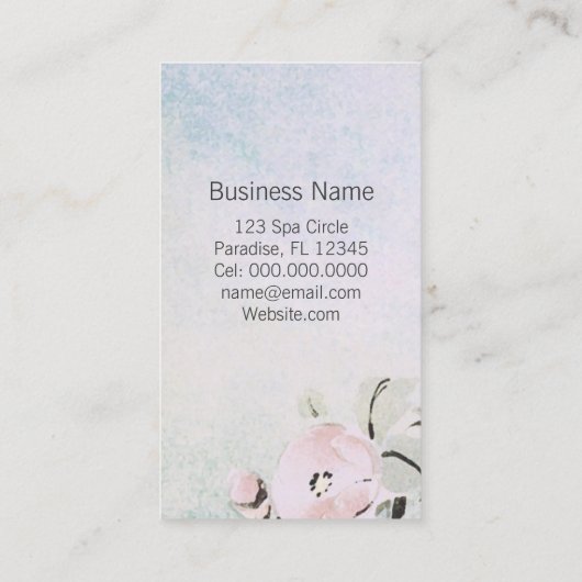 Entspannende Vögel - Visitenkarten Visitenkarte (Rückseite)