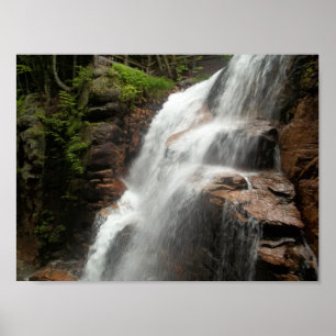 Entspannende Wasserfall-Natur-Fotografie Poster