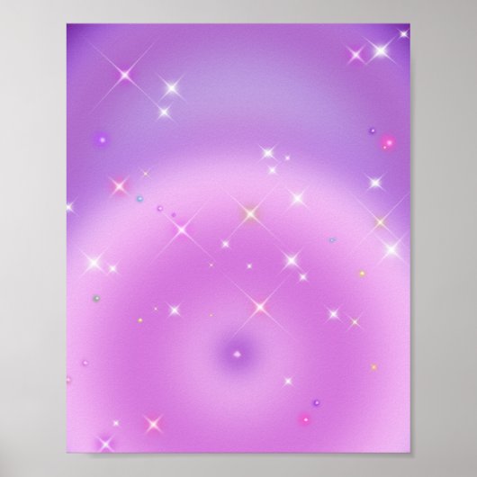 Entspannende, weiche, weiche Violettarena Poster (Vorne)