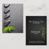 Entspannende Zen-Visitenkarte-Schablone Visitenkarte (Vorne/Hinten)