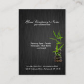 Entspannende Zen-Visitenkarte-Schablone Visitenkarte (Rückseite)