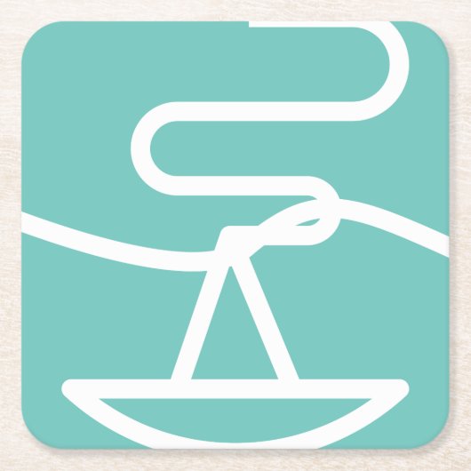 Entspannender Aroma-Papier-Untersetzer Rechteckiger Pappuntersetzer (Vorderseite)