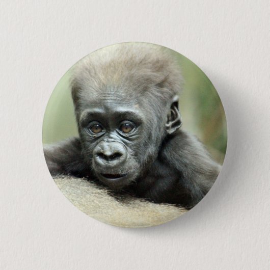 ENTSPANNENDER BABY-GORILLA BUTTON (Vorderseite)