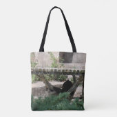 Entspannender Bär Tasche (Rückseite)