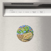 Entspannender bärtiger Drache Magnet (In Situ (Geschirrspüler))