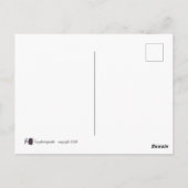 Entspannender Gorilla Postkarte (Rückseite)