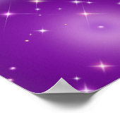 Entspannender Gradient Aura Lila Poster (Ecke)