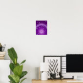 Entspannender Gradient Aura Lila Poster (Heimbüro)