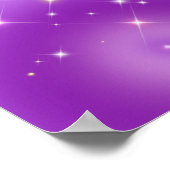 Entspannender Gradient Lila Aura Poster (Ecke)