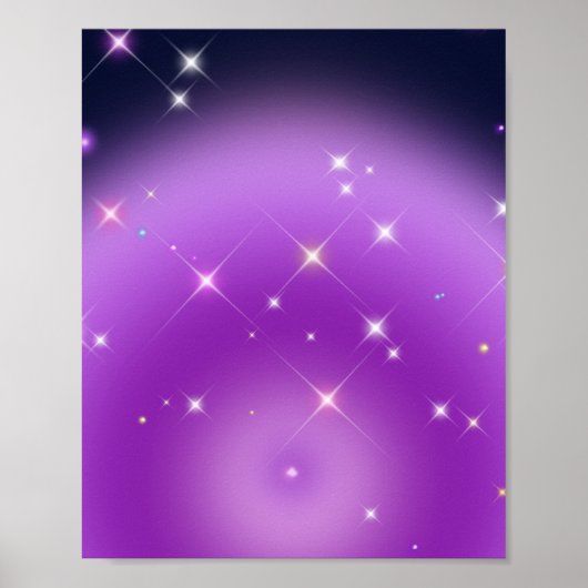 Entspannender Gradient Lila Aura Poster (Vorne)