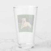 Entspannender Hund Glas (Rückseite)