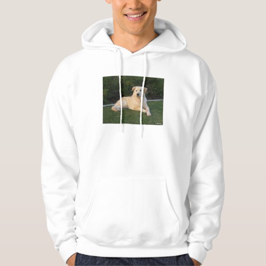 Entspannender Hund Hoodie (Vorderseite)