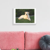 Entspannender Hund Leinwanddruck (Insitu (Wohnzimmer))