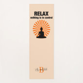 Entspannender lustiger Buddha-Spruch Yogamatte (Vorderseite)