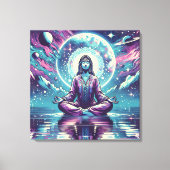 Entspannender Meditationsraum und Reflektion Leinwanddruck (Vorderseite)