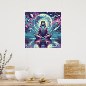Entspannender Meditationsraum und Reflektion Poster (Küche)