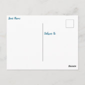 Entspannender Meditationsraum und Reflektion Postkarte (Rückseite)