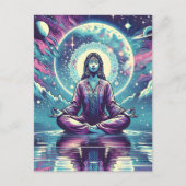 Entspannender Meditationsraum und Reflektion Postkarte (Vorderseite)