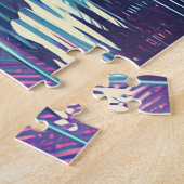 Entspannender Meditationsraum und Reflektion Puzzle (Seite)