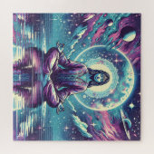 Entspannender Meditationsraum und Reflektion Puzzle (Horizontal)