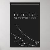 Entspannender Pediküre Minimalistischer Poster (Vorne)