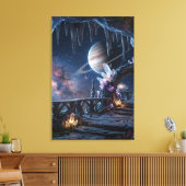 Entspannender Planet Weltraum Leinwand  (Insitu (Wohnzimmer))