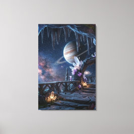 Entspannender Planet Weltraum Leinwand