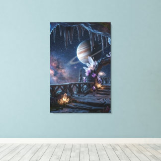 Entspannender Planet Weltraum Leinwand