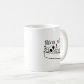 Entspannender Sarg Skelett Kaffeetasse (VorderseiteRechts)