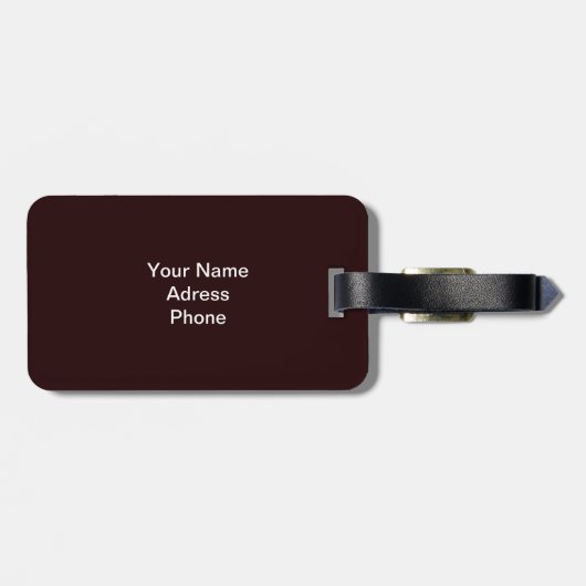 Entspannender Schimpanse - Gepäckanhänger (Rückseite horizontal)