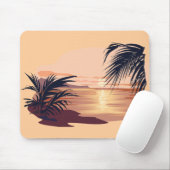 Entspannender Sonnenuntergang Mousepad (Mit Mouse)