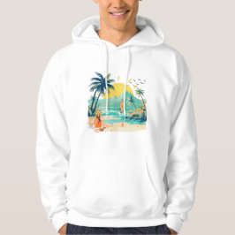 Entspannender Strand für den Sommer Hoodie