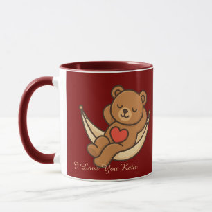 Entspannender Teddy-Bär-Liebestasse – Valentinsges Tasse
