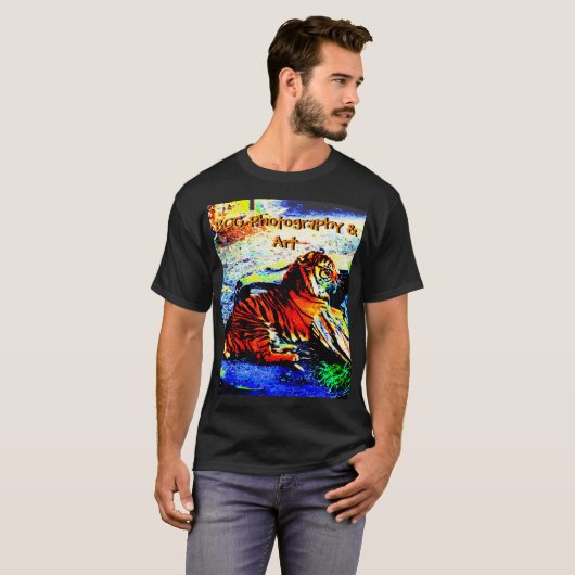 Entspannender Tiger-helle T-Shirt (Vorne ganz)