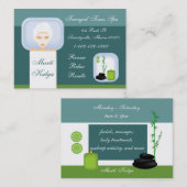 Entspannender Wellness-Center Visitenkarte (Vorne/Hinten)