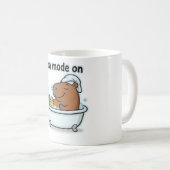 Entspannendes Capybara-Meme-Cartoon  Kaffeetasse (VorderseiteRechts)