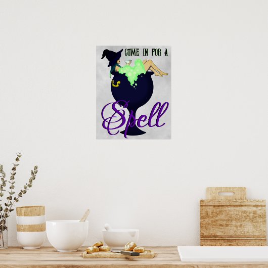 Entspannendes Cauldron Bath Poster (Küche)